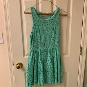 Mint green dress